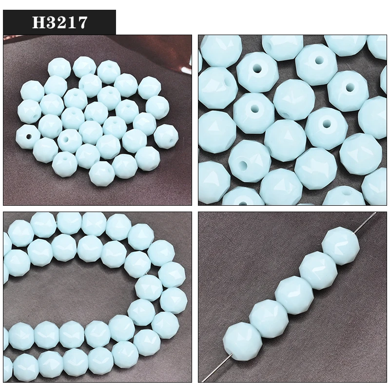 AAA 108 Facetten Kristallkugelperlen, 8 mm, rund, Glas, lose Distanzperlen, DIY handgefertigter Schmuck, Zubehör, Haarnadel-Ohrringe – Detail 19