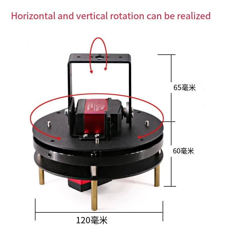 2 Dof Metal Gear Gimbal Bracket Robot Arm DIY Smart Accessories Servo MG996 Programmable DIY Kit Arduino Robot Arm Education