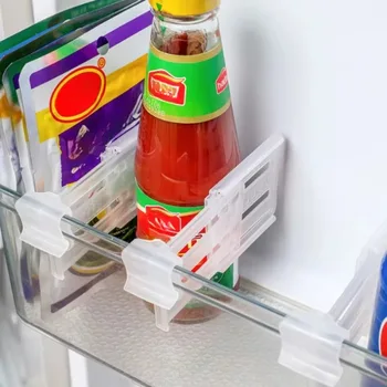 1/4 pezzi Scomparto aromatico per frigorifero Clip per frigorifero Clip per vano frigorifero a scatto regolabile Categoria di conservazione delle bevande 1