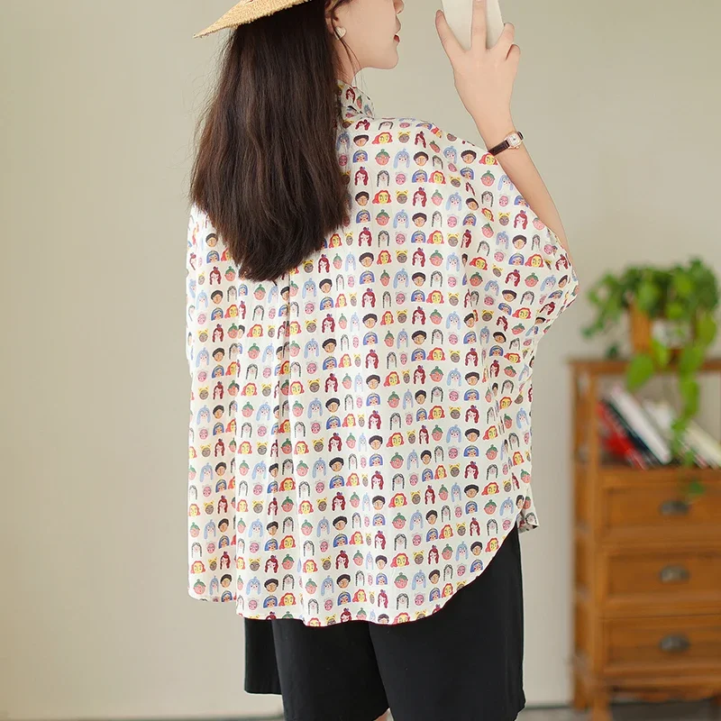 Sweet Floral Maternity Summer Top Fashion Printing Pregnancy Lace Shirts Hollow Out Pregnant Woman Cotton Linen Blou
