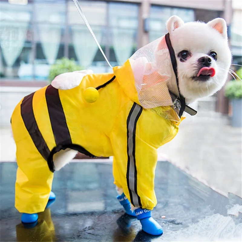 

Manufacturer Reflective Pet Rain Coat Jacket Dog Waterproof Raincoats with Poncho Hoodie for Small Medium Large Dogs