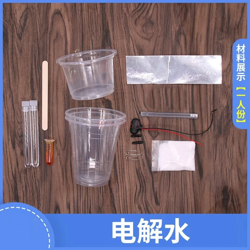 1set DIY student physics and chemistry science experiment for making hydrogen oxygen electrolyzed water with small inventions