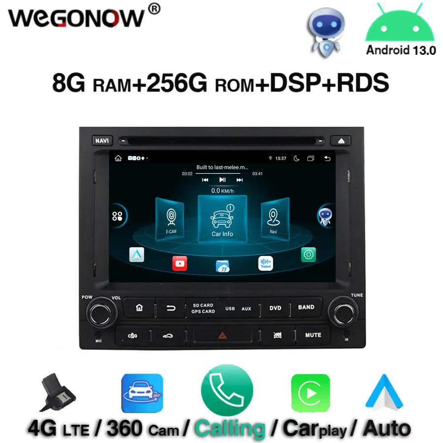 

360 cam DSP IPS Carplay Android 13.0 8GB 256GB 8 Core Car DVD Player GPS navi Map RDS Radio wifi Bluetooth5.0 For PEUGEOT PG 405