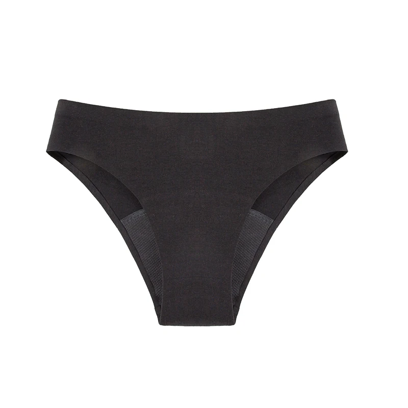 thumbnail image 1 of 1 pieza de bragas menstruales para mujer, ropa interior para el ciclo menstrual, bragas de algodón de bambú y viscosa, lencería femenina absorbente de 4 capas a prueba de fugas, 1 of 5