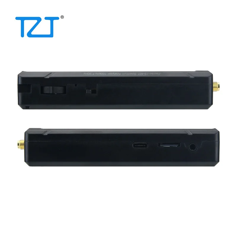 TZT 새로운 TinySA Ultra+ ZS-407 휴대용 스펙트럼 분석기 900MHz-7.3GHz 초광대역 주파수 및 4인치 IPS 터치스크린