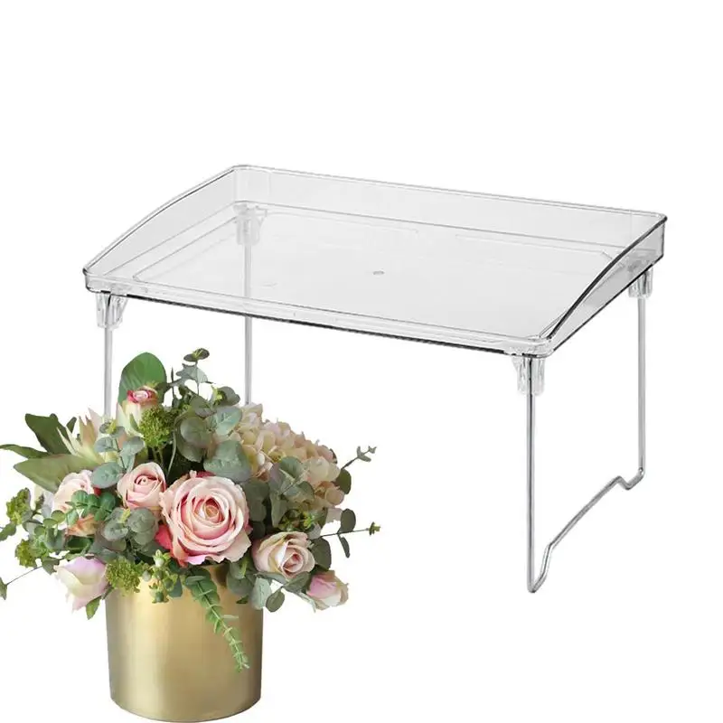 

Dorm Desk Shelf Ins Style Desktop Rack Fresh Lace Shelf Desktop Doll Rack Stackable Storage Organizer Bathroom Accessories