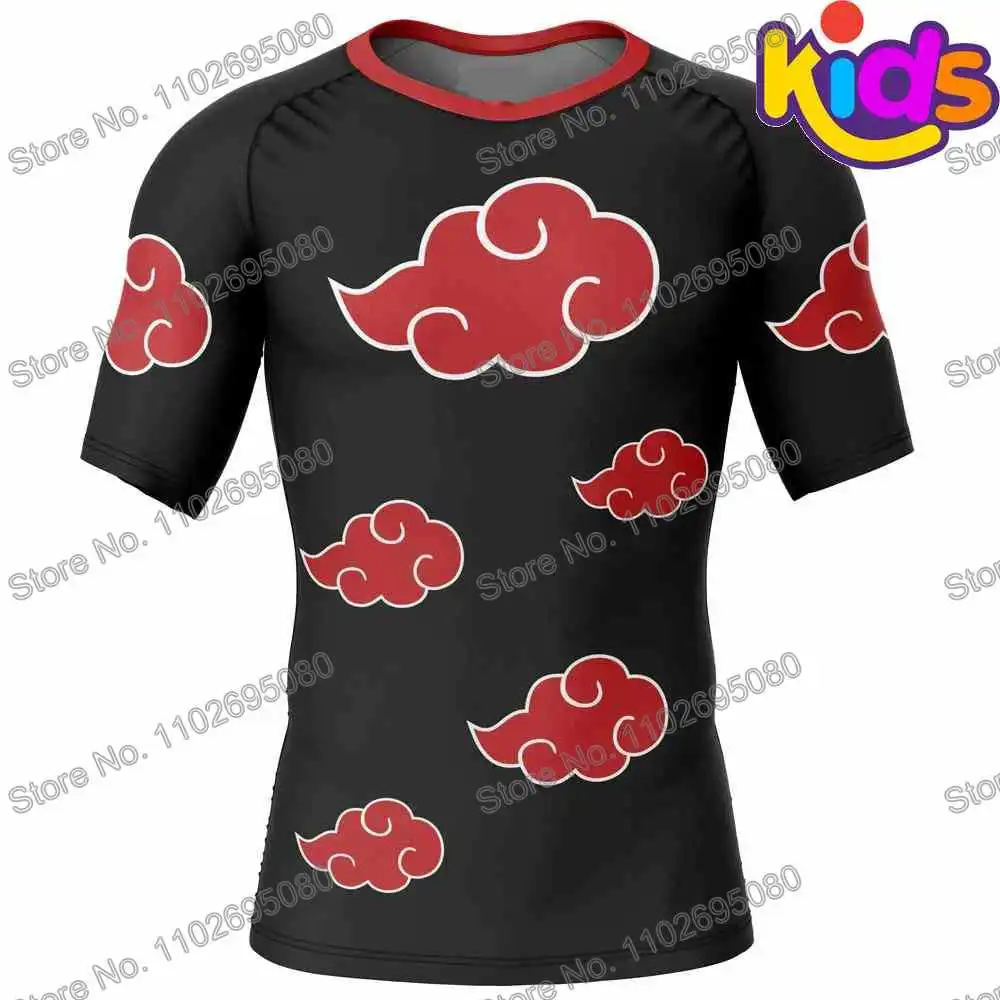 Kids Cartoon Surf Clothing BJJ MMA Boys Popular Anime Rash Guard Diving T-Shirt Tight Swimwear Summer Beach Floatsuit Girls Tops