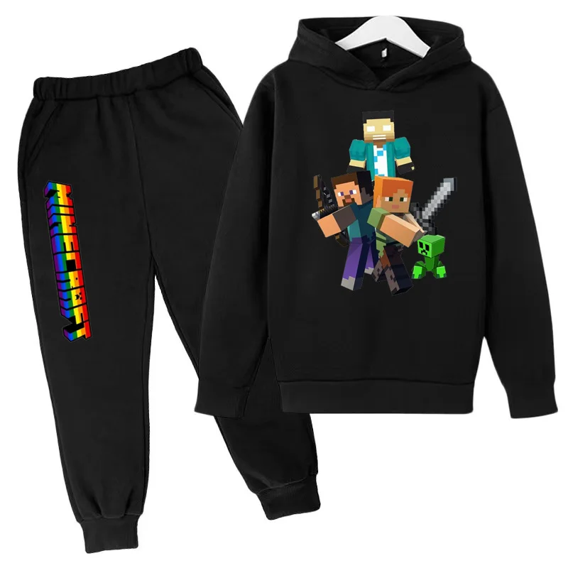 Fall/Winter Sports Kids Hoodie Set Kids Top + Pants Casual Charming Coat Multi-colored Boys and Girls Ages 3-13 Gift kids clothing set,kids sports suit,children sports suit,kids sweatshirt set