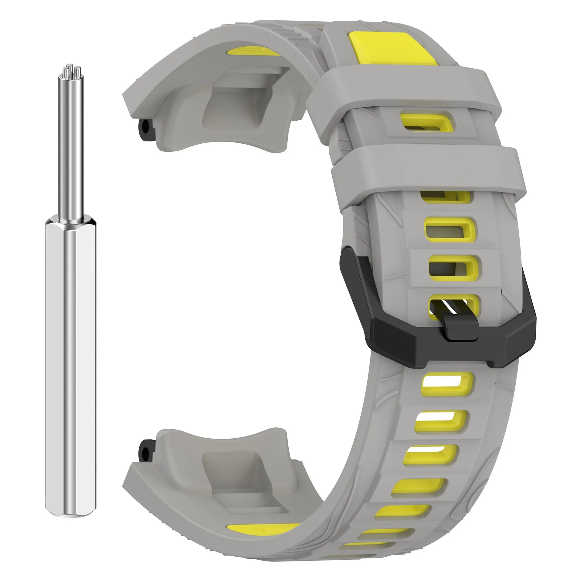 Premium Dual-Tone Silicone Smartwatch Strap - Compatible with Popular Smartwatch Models