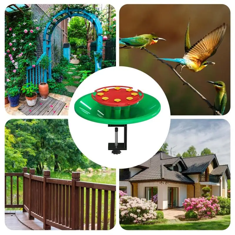 

Bird Feeder Handheld Window Hummingbird Feeder Outside Hummingbird Feeding Station Humming Bird Feeder 8 Feeding Ports for Yard