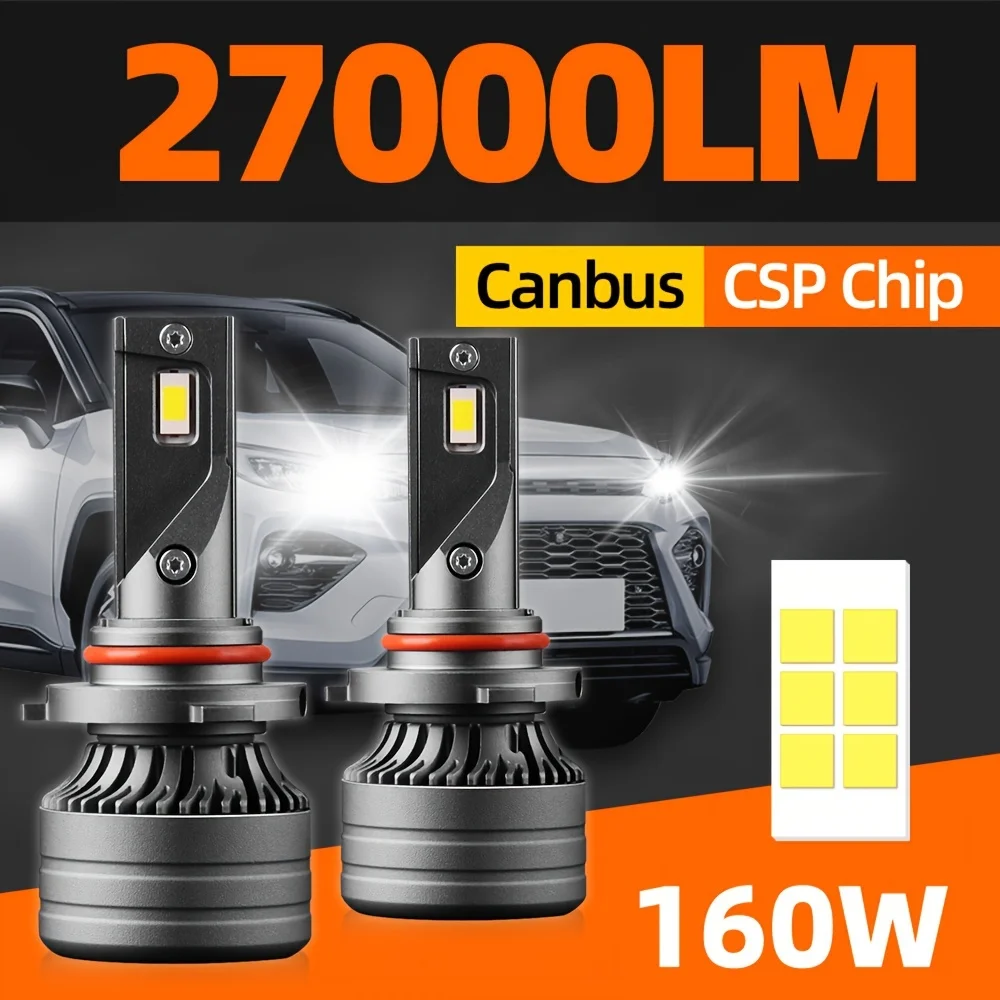 Светодиодные лампы для фар, дальний/ближний свет, 9005/Hb3 9006/Hb4 H11 ...