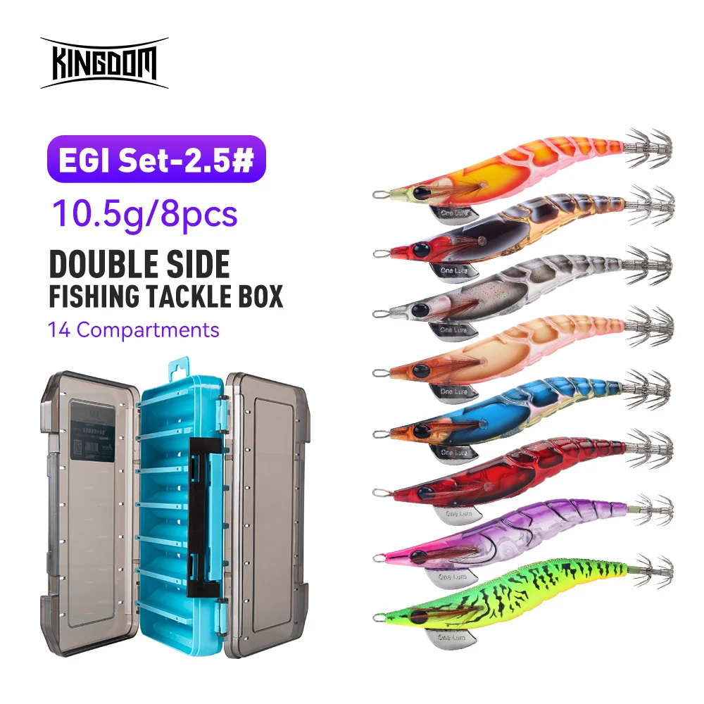 DUOKON 4 PCS ABS Lumineux Ronde Ventre Calmar Appâts De Pêche Crevettes