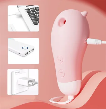 Female Masturbation Silicone Wand Nipples Clitoris Sucker G Spot Vibrator Anal Plug Egg Tongue Licking Oral Sex Toys For Women 4