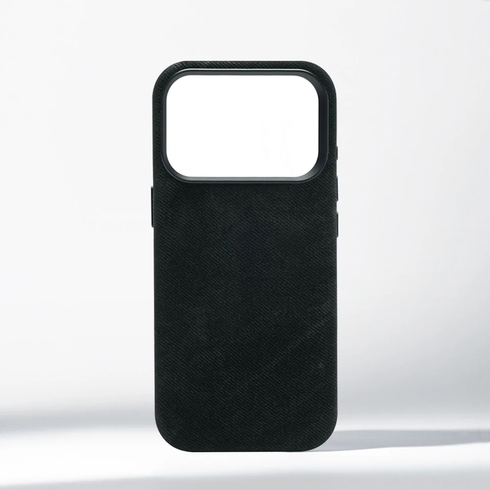 Luxury Shockproof Magnetic Fiber Leather Case with MagSafe Wireless Charging Compatibility