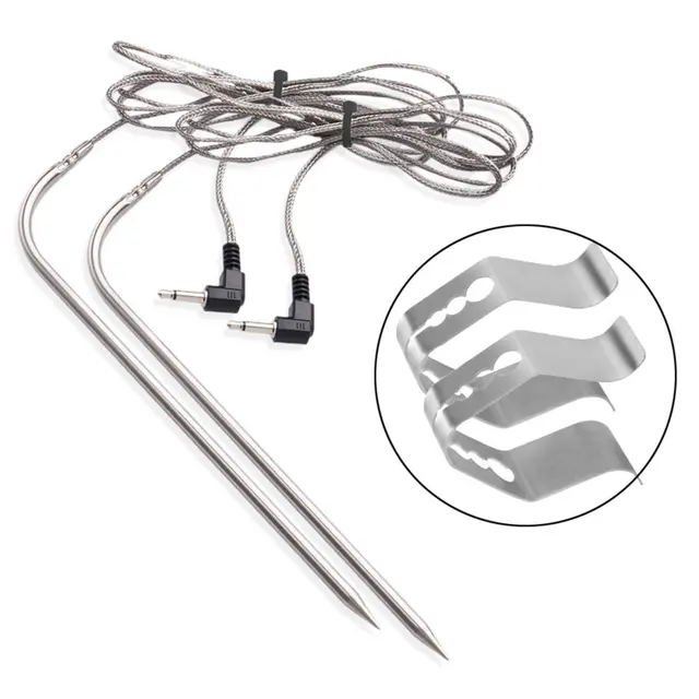 Meat Szonda Csere Készlet Konyhai Szerszám Tartozékok Rozsdamentes Acél Vízálló Bbq -Sütő Számára Grill Clip Home Digital - Image 4