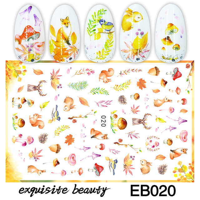 Stickers for Nails Summer Fashion Sticker Sweet Fruit Cherry Design Nail Art Decorations  Foil Wrap Manicure Accessories