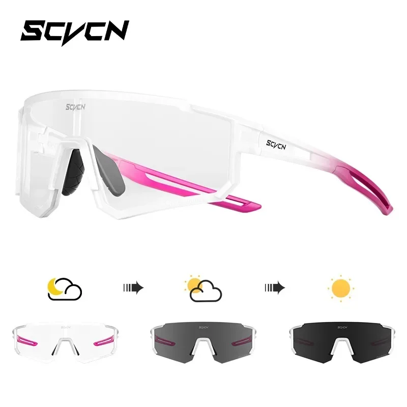 Photochromic Sunglasses for Outdoor Activities - Windproof Cycling and Hiking Glasses for Men and Women