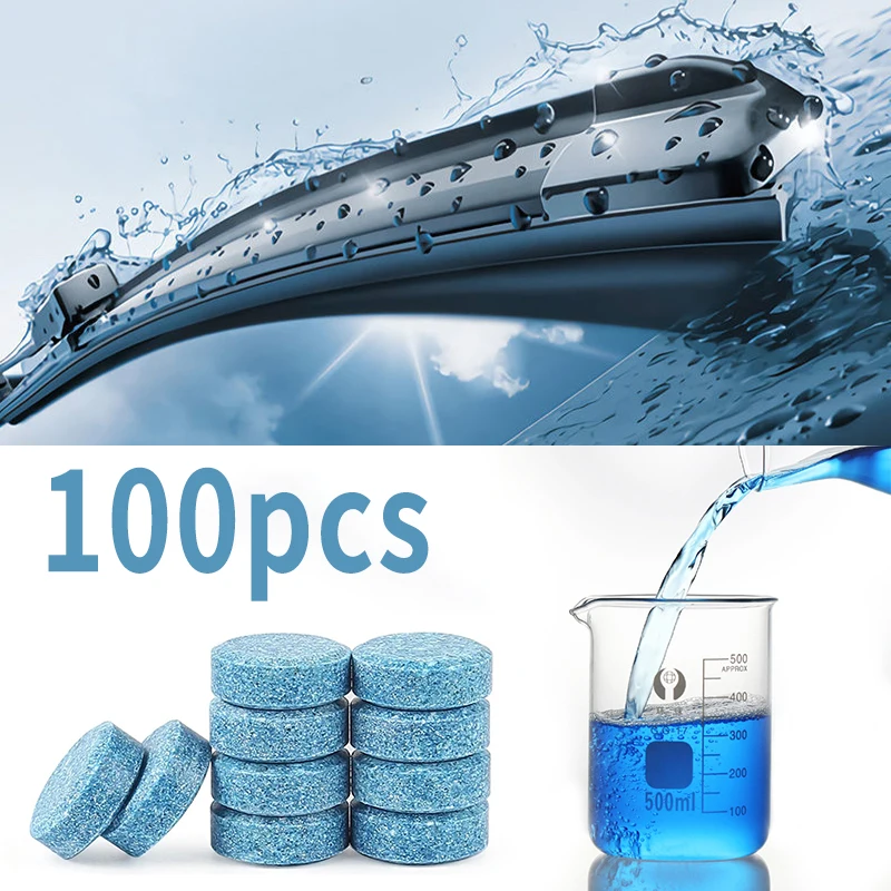 Car Windshield Washer Fluid Tablets Car Glass Solid Wiper Easy To