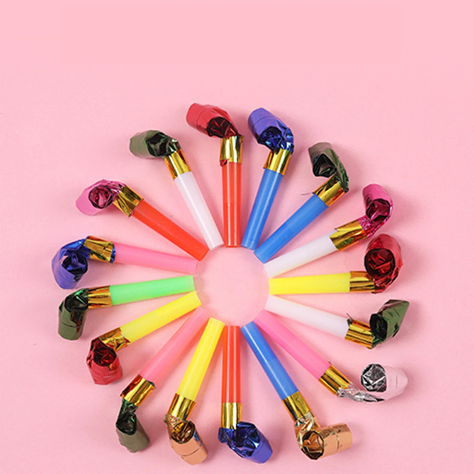 30Pcs Colorful Dragon Whistles Party Blowout Kids Birthday Party Favors Cheer Props Wedding Christmas New Year Game Noise Maker