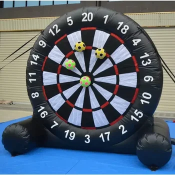2024 Inflatable Soccer Dartboard Shooting Target Nine Grid With Paste Soccer Point Shooting Goal Building Interactive Game Props 1