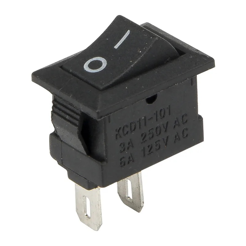 10 Pz/Lotto Kcd1-11-2P Perforare 13.5X9 Millimetri 2 Pin On-Off Piccola Barca Rocker Switch Interruttore Di Alimentazione Interruttore Kcd5-101