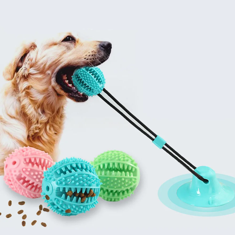 Dog Suction Cup Toy Tug of War Dog Toy Dog Treat Food Dispensing Ball