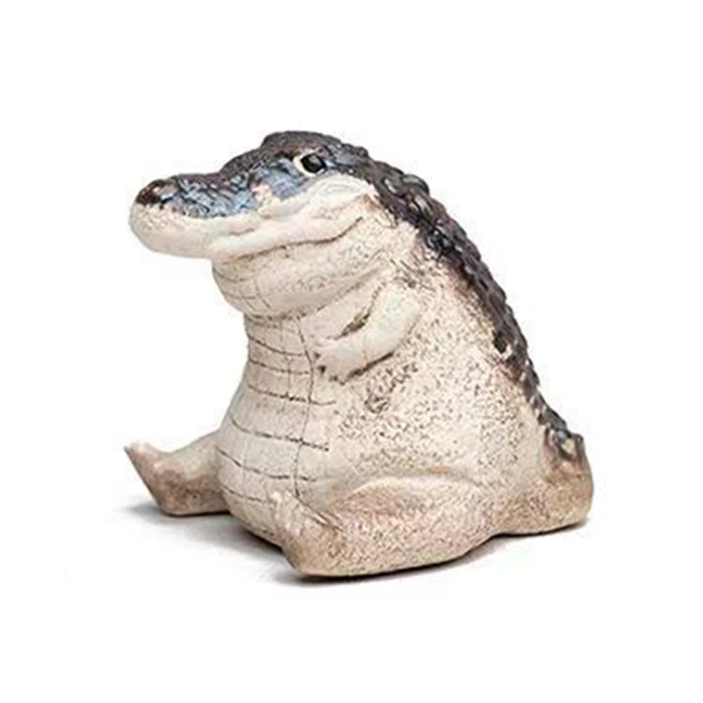 악어 차 애완동물 정교한 제작 자주토 차 애완동물 악어 차 장식품 차 애호가를 위한 선물