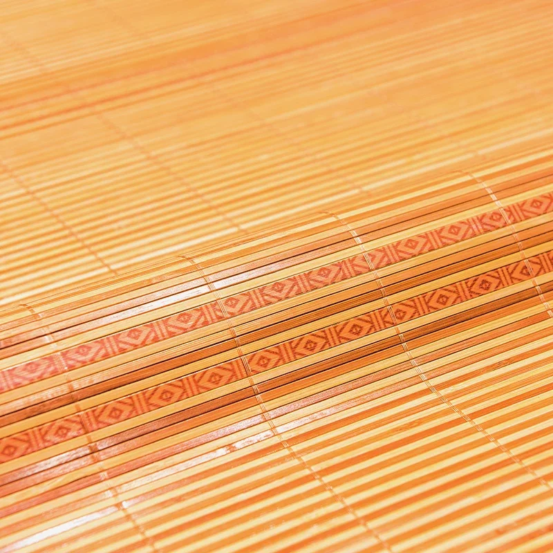 Bamboo mat summer super cool mattress 1.5/1.8m bed folding double-sided grass mat double single student dormitory bamboo mat 4