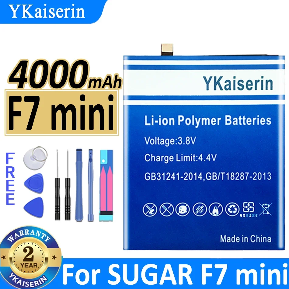 

Аккумулятор ykaisсеребрин 4000 мАч для мини-батарей SUGAR F7