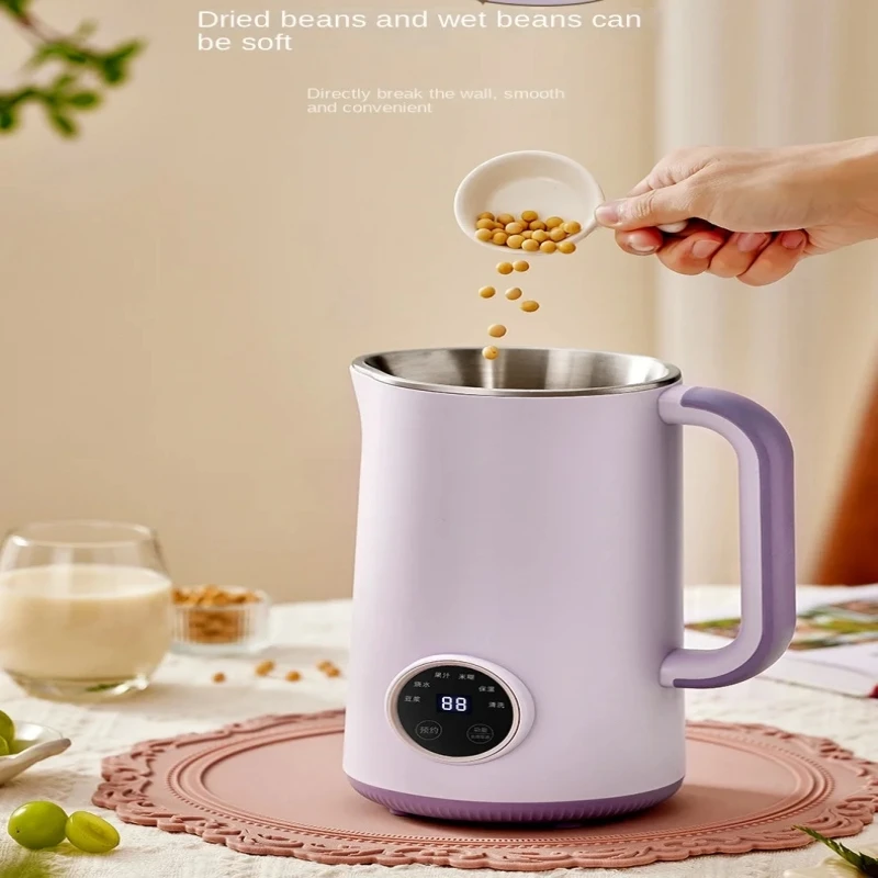

2024 New 1000ML Mini Soybean Milk Machine Automatic Heating Food Blender Intelligent Home-Use Wall Breaking Rice Paste Mixer