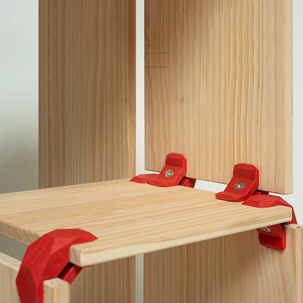 4PCS Furniture Connecting Piece, Structural Piece, Plate  90 ° Connection, Woodworking DIY Clip Playwood It Creativity
