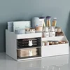 Large Capacity Cosmetic Storage Box Makeup Drawer Organizer Skincare Makeup Stationery Storage Box for Dressing Table Desktop 1