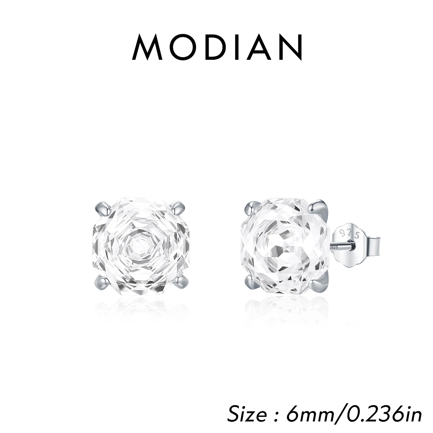 תכשיטי כסף סטרלינג 925 מודיאן בצורת מצולע בצבעים מרובים עם חיתוך ורוד זירקוניה יוקרתיים לנשים למסיבות תכשיטים מעולים