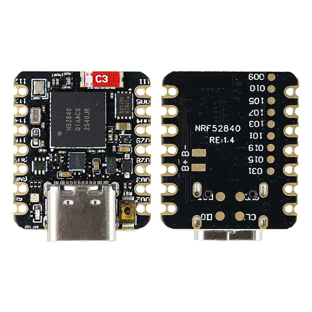 MINI NRF52840 Entwicklungsboard BT5.0 Bluetooth Modul MCU Hauptsteuerplatine 18*21MM QSPIFlash TYPE-C