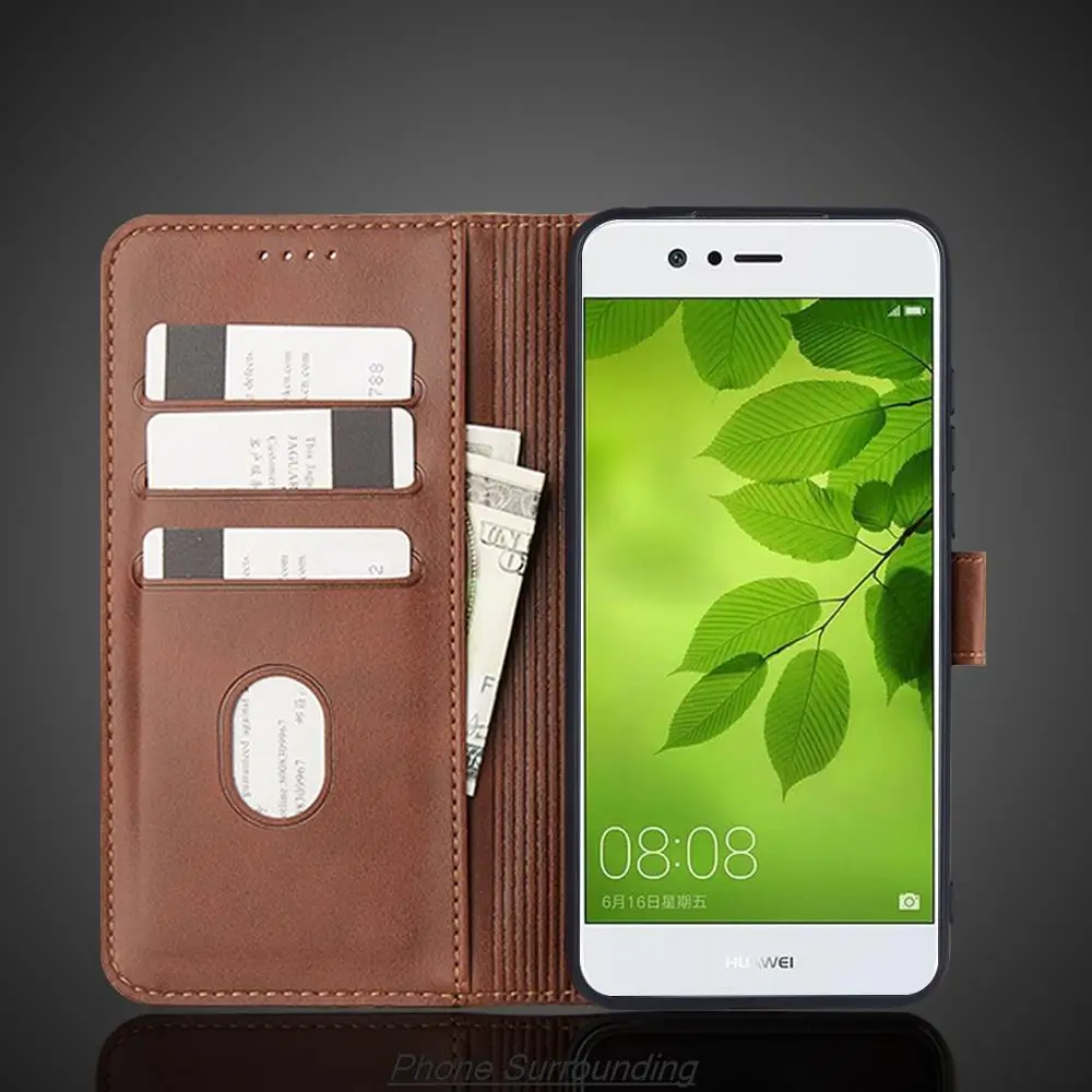 Leather Wallet Flip Cover - Protective Holster & Phone Case