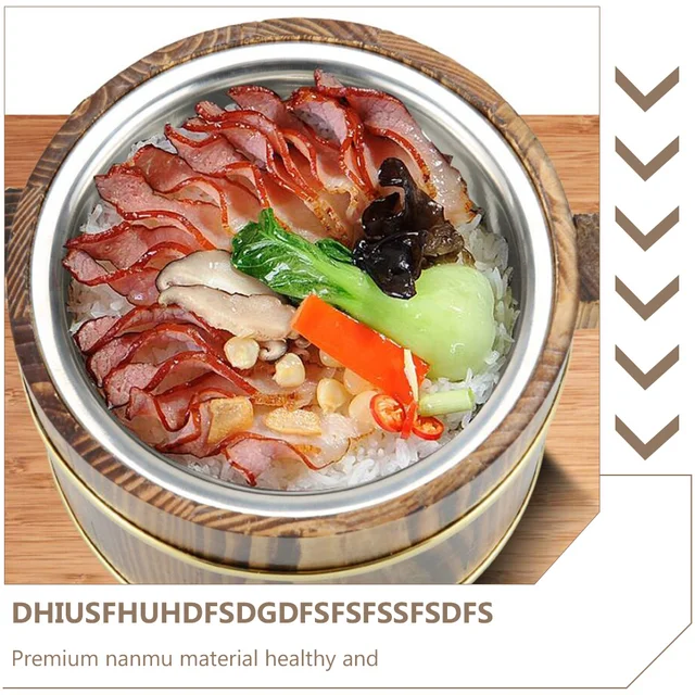 Hordó Rizsleves Tál Kreatív Tároló Vödör Pirított Sertéshordó Háztartási Tofu Sushi Étel Tálca - Image 2