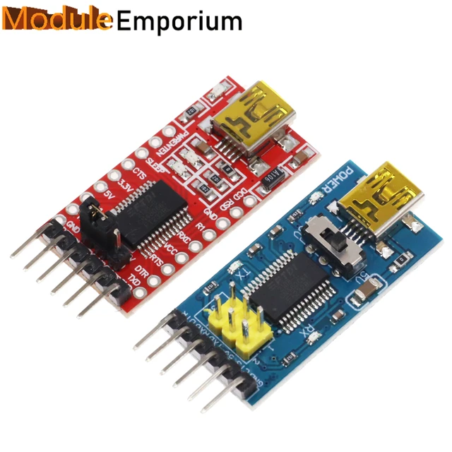 Breadboard Power Supply 3.3V and 5V with Micro USB Connector and FT232RL  Chip for Arduino