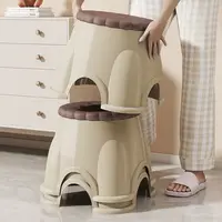 Biscuit Small Stool Household Low Stool Dormitory Plastic Thickened Sturdy Children Baby Stepping Stool 6