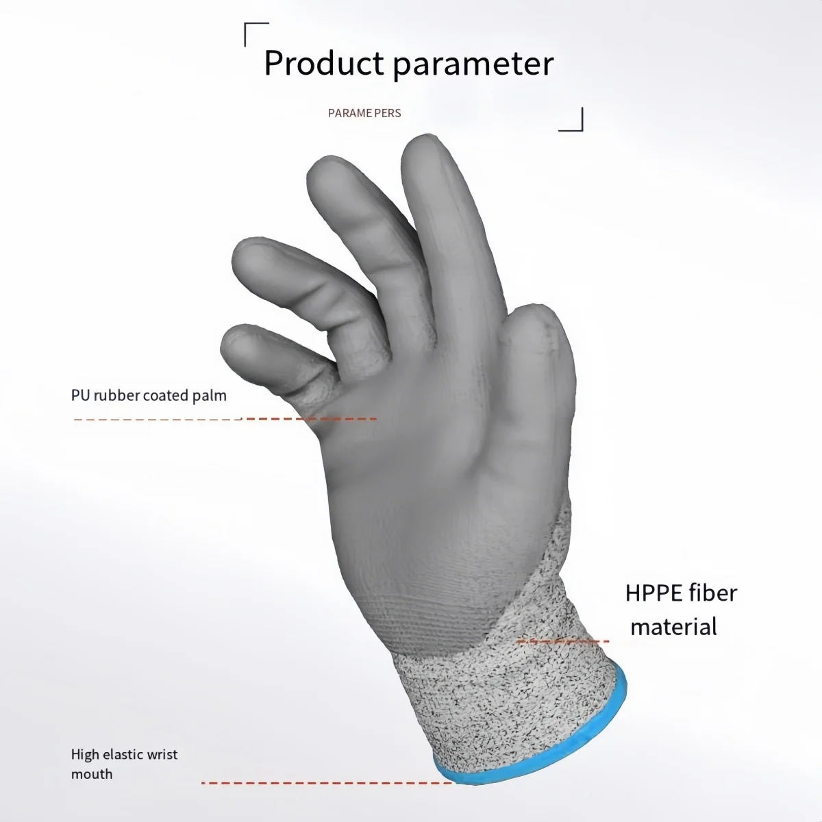 Anti Cut Gloves Cut Resistant Gloves Nitrile Gloves Protective Gloves 1 pair Cut-Resistant Gloves Non-Slip Grip Durable Nitrile Foam Coating Touchscreen Compatible 3D-Comfort Fit
