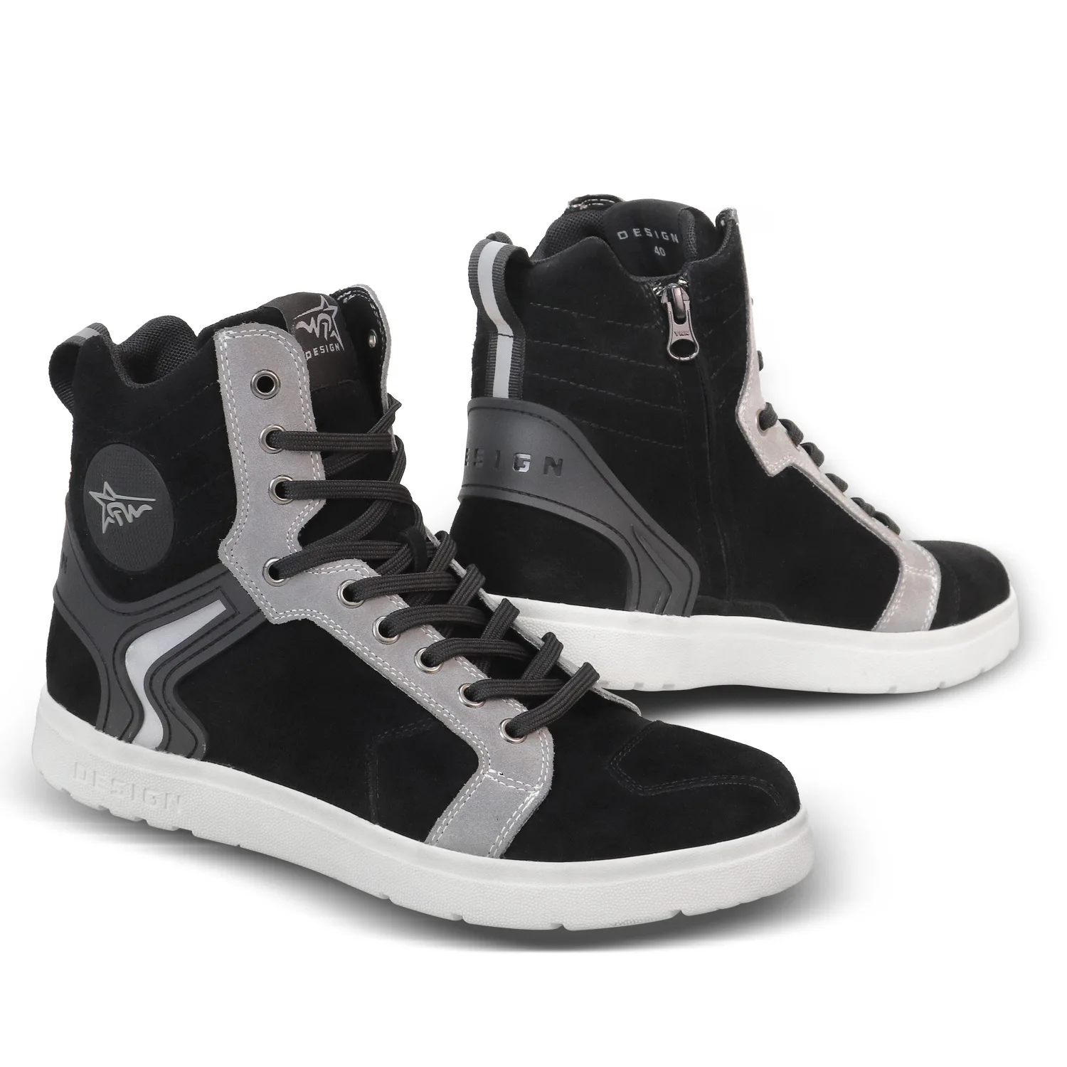 Anti-slip four seasons riding shoes motorcycle off-road road anti-collision bike shoes mtb flat Rubber Ankle boots motorcycle shoes motorcycle boots