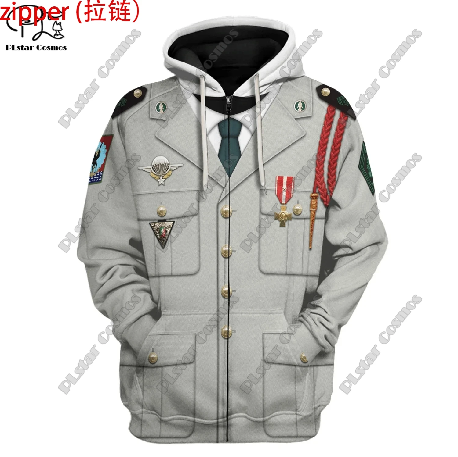 Infantry French Noble Soldier Uniform 3D Printed Hoodie Street Women Men's Pullover/Sweatshirt/Zip Hoodie A9