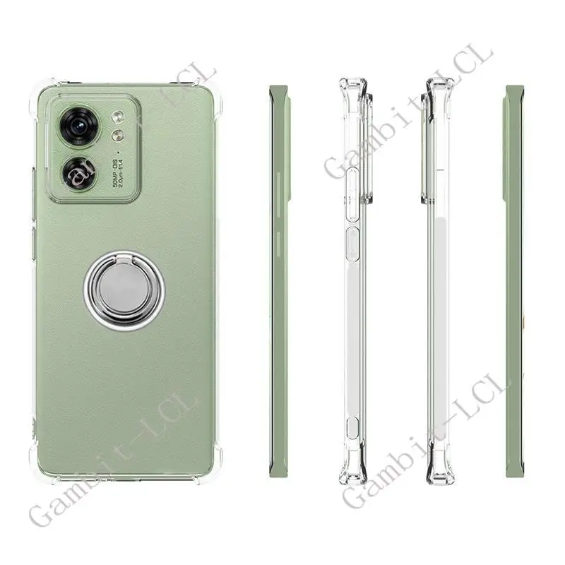 Shockproof Phone Case with Back Ring Holder Bracket
