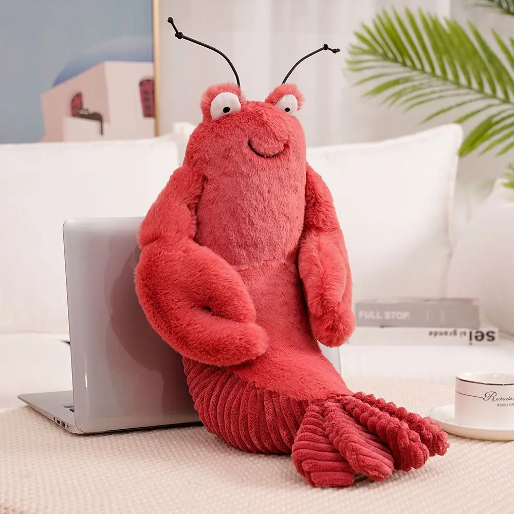 

Creative Simulation Lobster Plush Toy Cushion Lifelike Crayfish Doll Soft Cute Shrimp Pillow Birthday Gifts Present for Kids