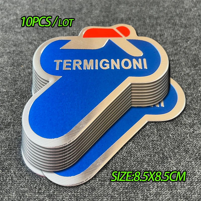 10PCS A Lot Motorcycle Accessories Aluminum Alloy Decals Heat Resistant