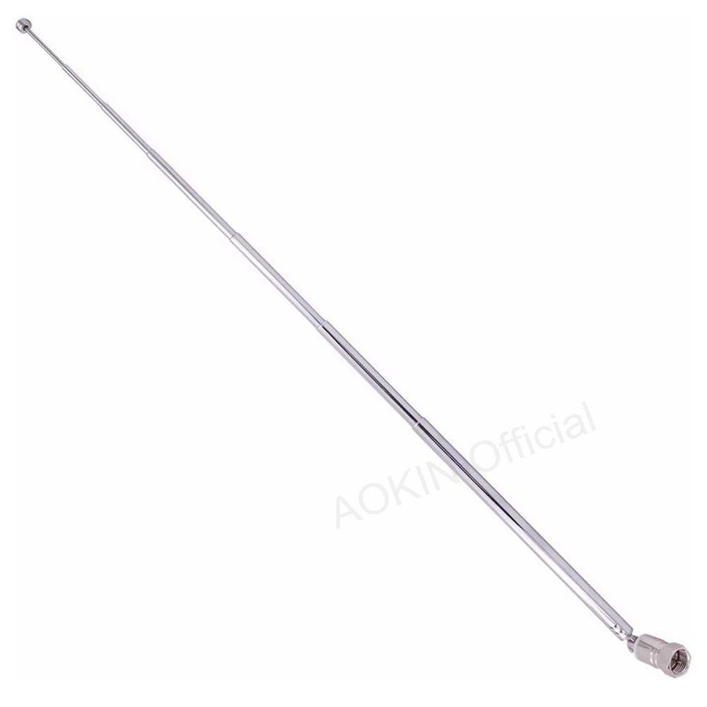 Radio Telescopic Antenna 75 Ohm Screw F Type Plug For FM Amplifier