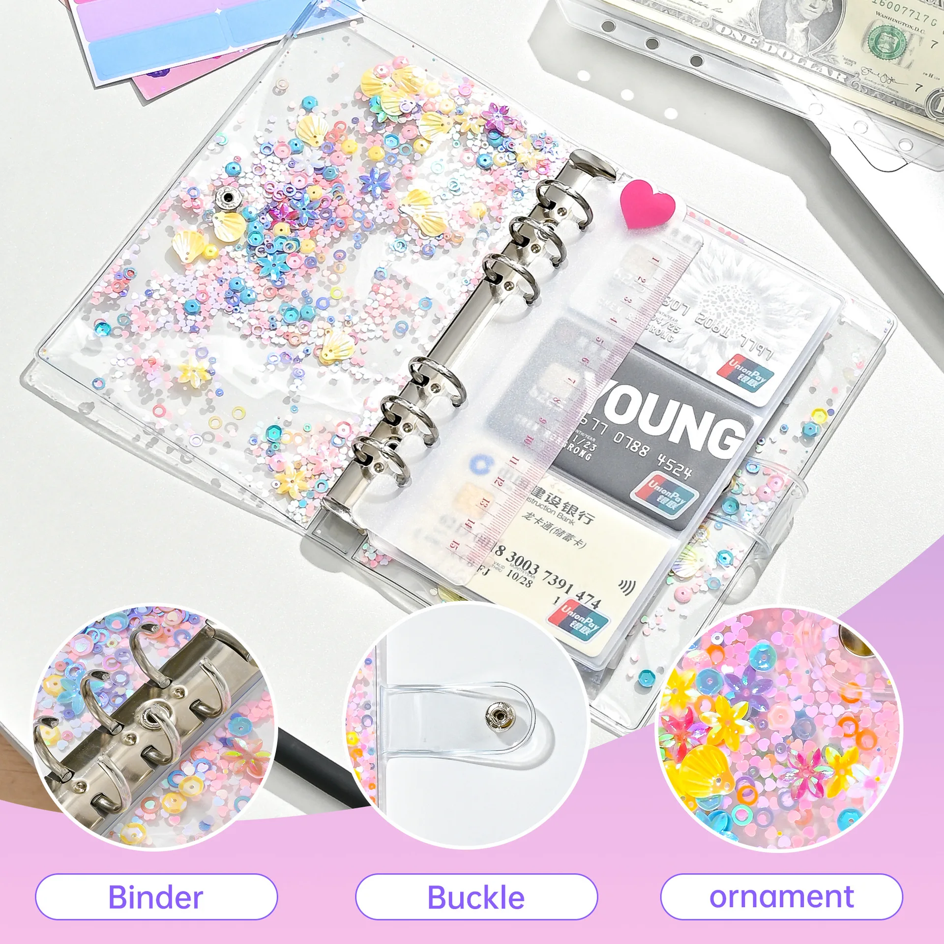 

Высококачественная прозрачная книга A6pvc с милым дизайном