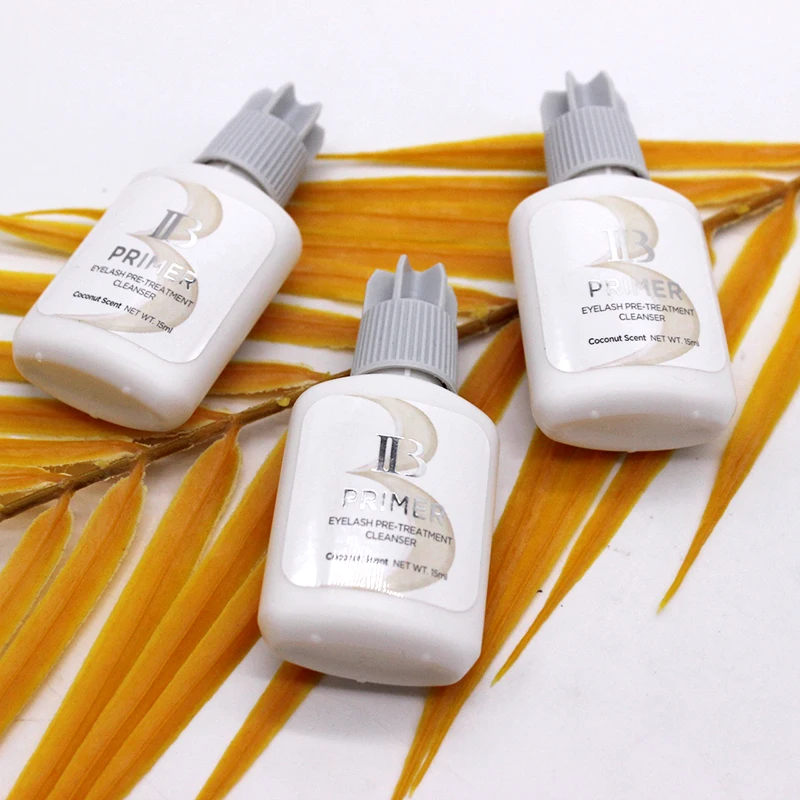 IBeauty Eyelash Primer eyelash primer eyelash makeup tool Coconut Banana Rose Alcohol Free 15ml For False Eyelashes Extension Clear Glue Adhesive Korea Tools