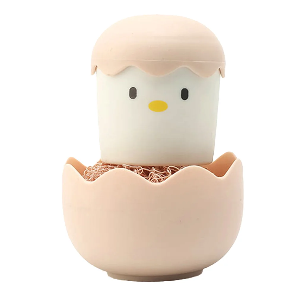 

Cracked Eggshell Cute Chick Eggshell Cleaning Ball Exquisite Life Cute Chick Delicate Eggshell Sturdy Bristles