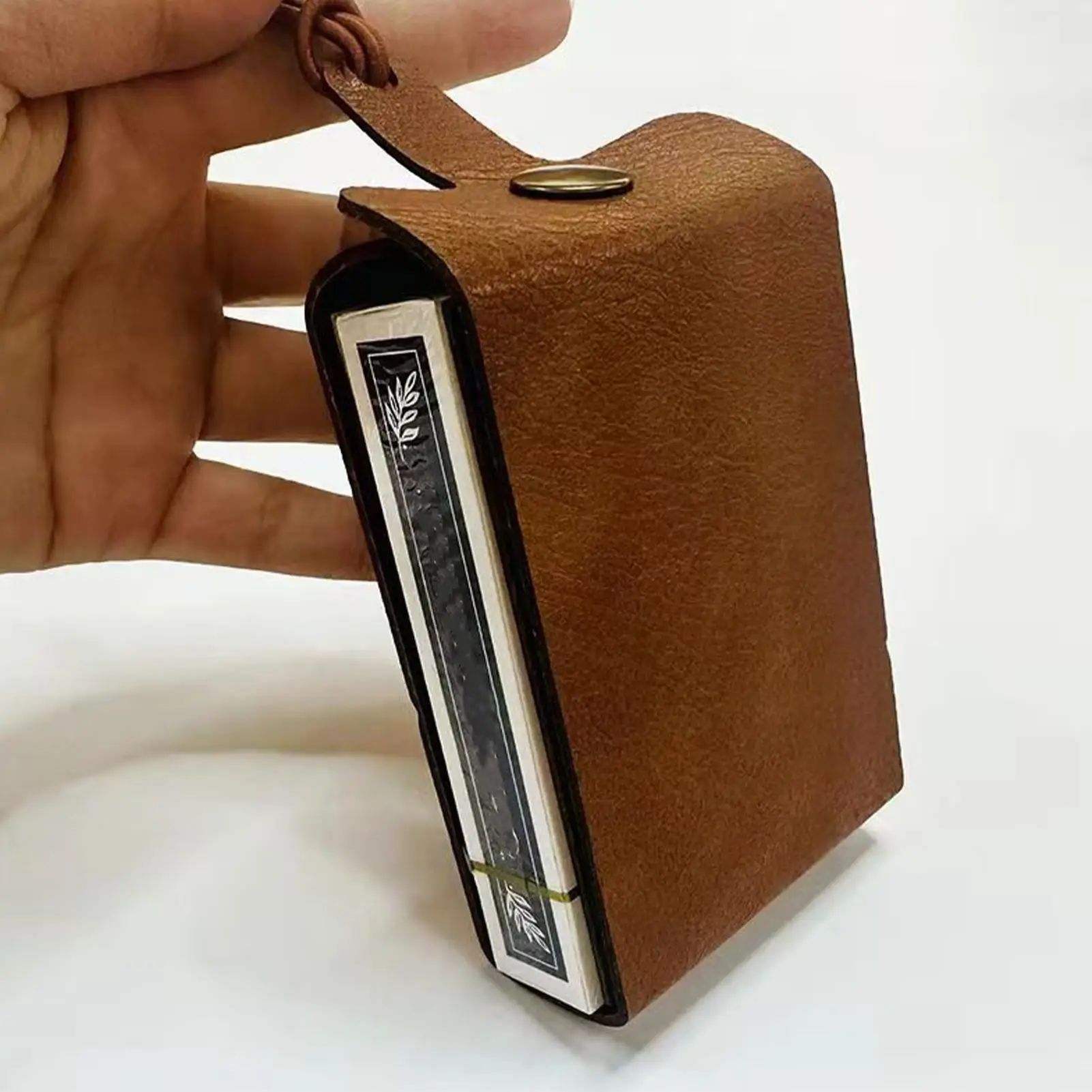 접이식 크리비지 보드 게임 세트, 나무 보드와 인조 가죽 케이스가 포함된 재미있는 테이블 게임, 카드 한 벌이 포함된 클래식 크리비지 게임