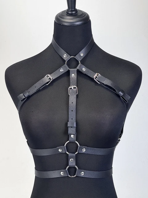Ceintures de harnais punk tendance pour femmes, harnais de poitrine Harajuku, bretelles de corset, ceinture de taille pour femmes, accessoires vestimentaires gothiques 1